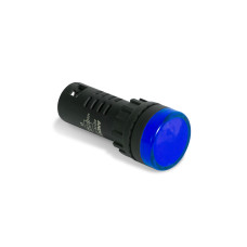 Лампа светодиодная универсальная ANDELI AD16-22D 220V AC/DC (синия), изделие в категории Светосигнальная аппаратура и Реле управления