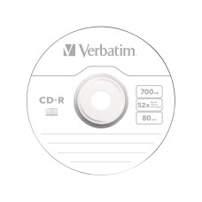 Диск CD-R Verbatim (43432) 700MB 25штук Незаписанный, линейка Диски DVD, CD