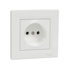 Розетка без заземления SE EPH3000121 Asfora 16А в сборе винт. клеммы белый, Asfora подбор