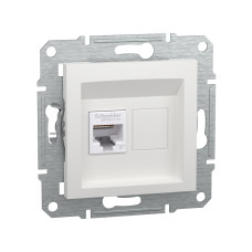 Розетка компьютерная SE EPH4770121 Asfora RJ45 кат. 6 механизм белый, в категории Asfora