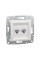 Розетка двойная компьютерная SE EPH4870121 Asfora RJ45 кат. 6 механизм белый