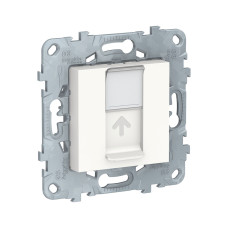 Розетка RJ45 SE NU541118 Unica New одиночная категория 5е UTP белый, Электроустановочные изделия с доставкой (нейтрально, не коммерция)