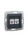 Розетка компьютерная двойная SE EPH4800171 Asfora RJ45 кат. 6 механизм антрацит