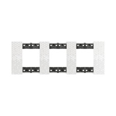 Рамка декоративная Bticino KA4802M3MW Living Now 3 поста 