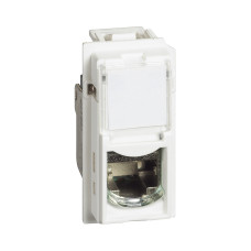 Розетка компьютерная Bticino KW4279C6 Living Now RJ45 cat6 UTP 1 модуль белая, серия Bticino