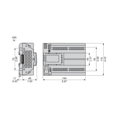 ПЛК М172 SE TM172PDG28R, M172 дисплей 28 I/O ETH 2 MODBUS