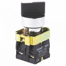 Переключатель CHINT NP2-BD33 3 положения с фиксацией 2НО IP40, Светосигнальная аппаратура и Реле управления в г. Павлодар