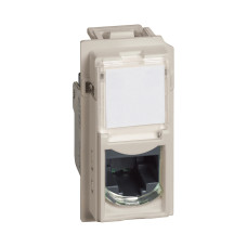 Розетка компьютерная Bticino KM4279C5E Living Now RJ45 cat5e UTP 1 модуль песочный., обзор Bticino