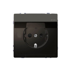 Розетка мех-м MERTEN MTN2310-6034 D-Life 16А с крышкой антрацит, линейка MERTEN