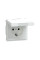 Розетка MERTEN MTN2314-6035 D-Life 16А с з/к с крышкой IP44 белый лотос