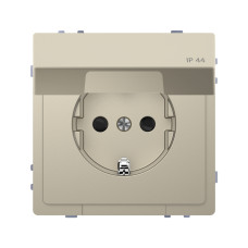 Розетка мех-м MERTEN MTN2314-6033 D-Life 16А с крышкой IP44 сахара, все MERTEN