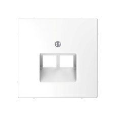 Центральная накладка MERTEN MTN4522-6035 D-Life для розетки 2-ой RJ45 белый лотос, изделие в категории MERTEN