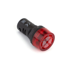 Сигнализатор звуковой CHINT ND16-22FS 22 мм красный LED АС220В, в категории Светосигнальная аппаратура и Реле управления