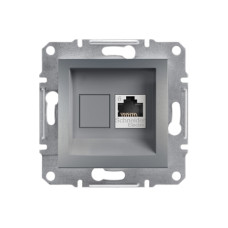 Розетка компьютерная SE EPH4700162 Asfora RJ45 кат.6e механизм сталь, Asfora ассортимент