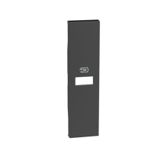 Лицевая панель Bticino KG11C Living Now USB зарядки 1 модуль черный, Bticino ассортимент