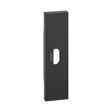 Лицевая панель Bticino KG14 Living Now для розетки HDMI 1 модуль черный, оборудование в категории Bticino