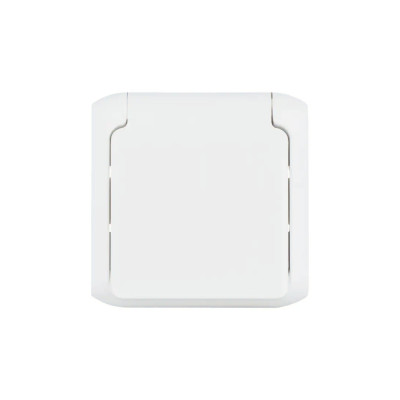 Розетка с крышкой Legrand Forix 16A 250В IP44 накладная белый