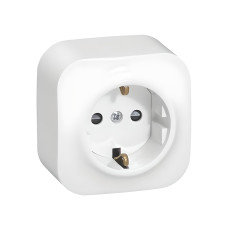Розетка с зк с зш Legrand Forix 16A 250В IP20 накладная белый, оборудование в категории Электроустановочные изделия