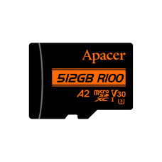 Карта памяти Apacer AP512GMCSX10U8-R 512GB с адаптером SD, ассортимент в Карты флеш памяти
