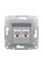 Розетка компьютерная двойная SE EPH4400161 Asfora RJ45 кат.5e механизм алюминий