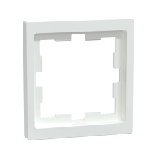 Рамка MERTEN MTN4010-6535 D-Life 1 постовая белый лотос, Электроустановочные изделия ассортимент