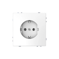 Розетка мех-м MERTEN MTN2301-6035 с ЗК винт.зажим белый лотос, серия MERTEN