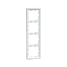 Рамка MERTEN MTN4040-6535 D-Life 4 постовая белый лотос, раздел MERTEN
