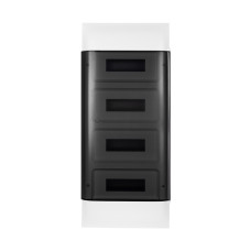 Щит встраиваемый Legrand Practibox S 4х12 IP40 Дымчатая дверь, модельный ряд Щиты пластиковые