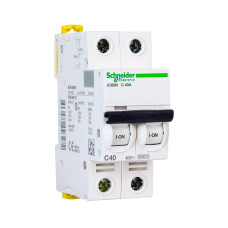 Автоматический выключатель SE A9F79240 Acti9 iC60N 2P С 40А 6 kA, Acti9 с доставкой (нейтрально, не коммерция)