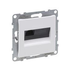 Информационная розетка одинарная Suno RJ45 Кат.5e UTP Белый, в категории Suno