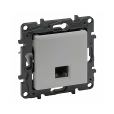 Информационная розетка одинарная Niloe Step RJ45 Кат.5e UTP Алюминий, в категории Niloe
