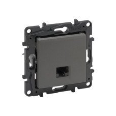 Информационная розетка одинарная Niloe Step RJ45 Кат.6 UTP Алюминий, страница Niloe