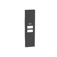 Лицевая панель Bticino KG13C Living Now USB зарядки 1 модуль черный, ассортимент в Bticino