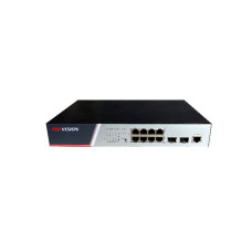 Коммутатор Hikvision DS-3E2510P(B), все PoE Коммутаторы