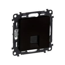 Информационная розетка одиночная Legrand Valena Life RJ45 Кат.5е UTP с лиц. пан. антрацит, Электроустановочные изделия в г. Павлодар