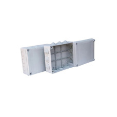 Коробка распаячная KSC 11-308 140х190х55 для открытого монтажа с резиновыми вводами IP55, изделие в категории KSC