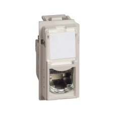 Розетка компьютерная Bticino KM4279C6S Living Now RJ45 cat6 STP 1 модуль песочный, каталог Bticino, г. Павлодар