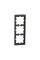 Рамка MERTEN MTN4030-6534 D-Life 3 постовая антрацит