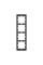 Рамка MERTEN MTN4040-6534 D-Life 4 постовая антрацит