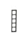 Рамка MERTEN MTN4050-6534 D-Life 5 постовая антрацит