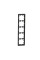 Рамка MERTEN MTN4050-6534 D-Life 5 постовая антрацит