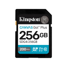 Карта памяти Kingston SDG4/256GB Canvas Go Plus Gen4 C10 UHS-I U3 V30 256GB, Карты флеш памяти наличие в г. Павлодар