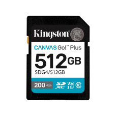 Карта памяти Kingston SDG4/512GB Canvas Go Plus Gen4 C10 UHS-I U3 V30 512GB, Карты флеш памяти ассортимент