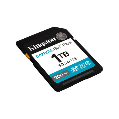 Карта памяти Kingston SDG4/1TB Canvas Go Plus Gen4 C10 UHS-I U3 V30 1TB
