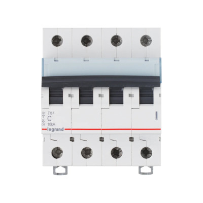 Автоматический выключатель Legrand 404072 4П С 25A TX3 6000 6kA