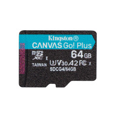 Карта памяти Kingston SDCG4/64GBSP Canvas Go Plus A2 U3 V30 64GB, рубрика Карты флеш памяти, г. Павлодар