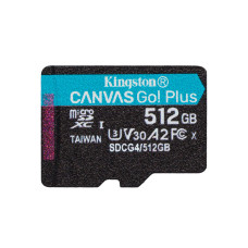Карта памяти Kingston SDCG4/512GBSP Canvas Go Plus A2 U3 V30 512GB, изделие в категории Карты флеш памяти