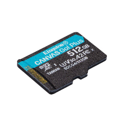 Карта памяти Kingston SDCG4/512GBSP Canvas Go Plus A2 U3 V30 512GB