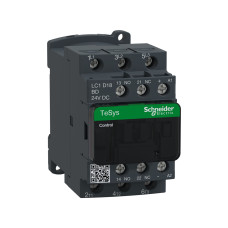 Контактор SE LC1D18BD 3Р 18А НО+НЗ 24В DС винт.зажим, обзор Контакторы