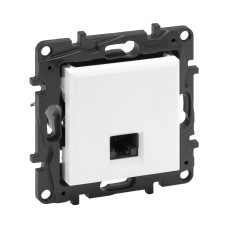 Информационная розетка одинарная Niloe Step RJ45 Кат.5e UTP Белый new, Niloe в г. Павлодар